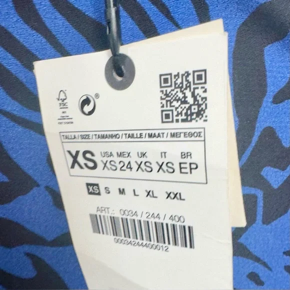 NWT Zara Animal Print Dress - Size XS - Picture 8 of 8